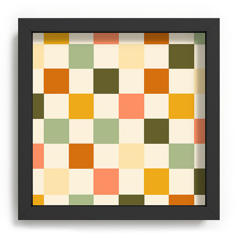 Lane and Lucia Vintage Checkerboard Pattern Recessed Framing Square
