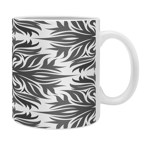 Lara Kulpa Grey Tribal Floral Coffee Mug