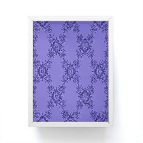 Lara Kulpa Ornamental Purple Framed Mini Art Print