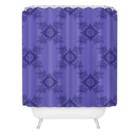 Lara Kulpa Ornamental Purple Shower Curtain