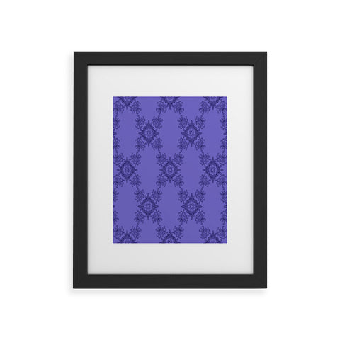 Lara Kulpa Ornamental Purple Framed Art Print