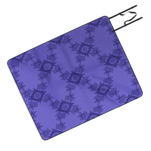 Lara Kulpa Ornamental Purple Picnic Blanket