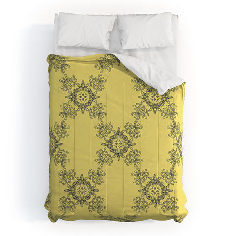 Lara Kulpa Ornamental Yellow Comforter