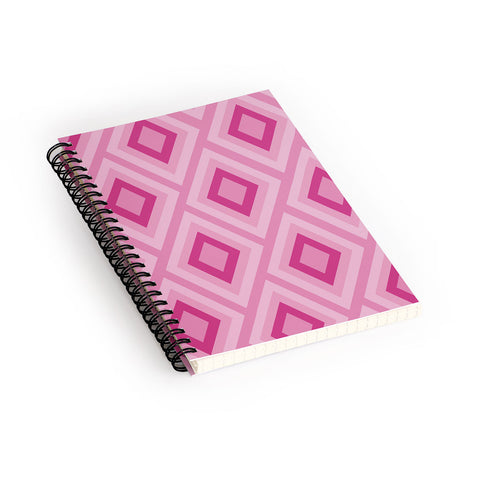 Lara Kulpa Pink Diamonds Spiral Notebook
