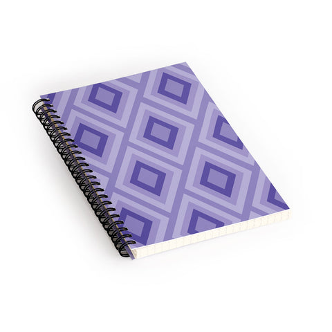 Lara Kulpa Purple Diamonds Spiral Notebook
