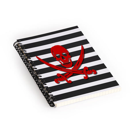 Lara Kulpa Red Pirate Spiral Notebook