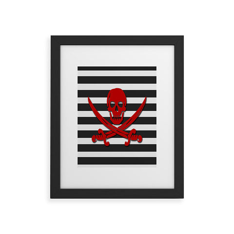 Lara Kulpa Red Pirate Framed Art Print