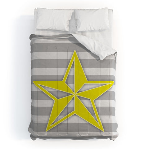 Lara Kulpa Yellow Star Comforter