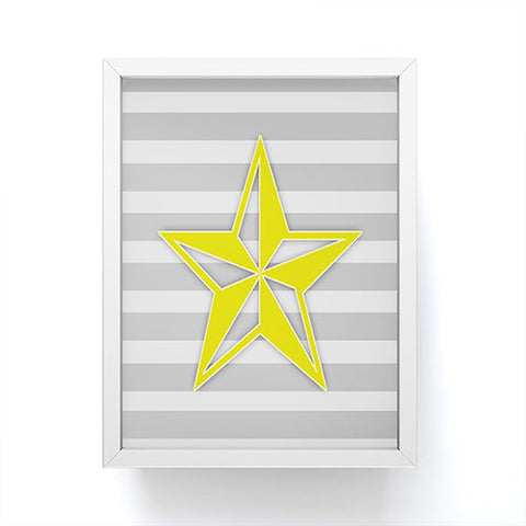 Lara Kulpa Yellow Star Framed Mini Art Print