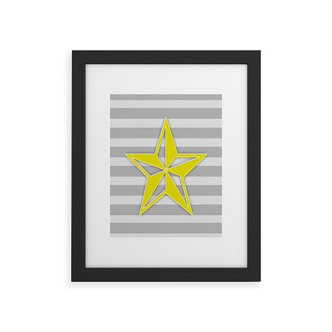 Lara Kulpa Yellow Star Framed Art Print