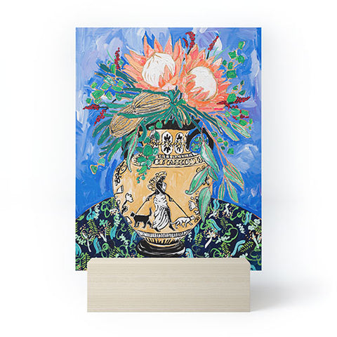Lara Lee Meintjes Cat Walk Protea and Banksia Bouquet Mini Art Print