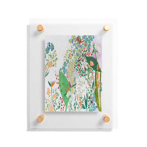 Lara Lee Meintjes Painterly Floral Jungle Floating Acrylic Print