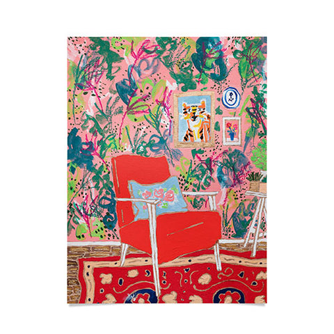 Lara Lee Meintjes Red Chair Poster