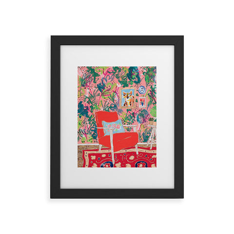 Lara Lee Meintjes Red Chair Framed Art Print