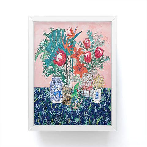 Lara Lee Meintjes The Domesticated Jungle Floral Still Life Art Framed Mini Art Print