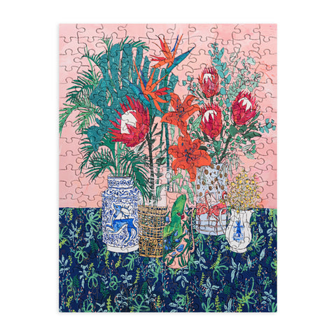 Lara Lee Meintjes The Domesticated Jungle Floral Still Life Art Puzzle