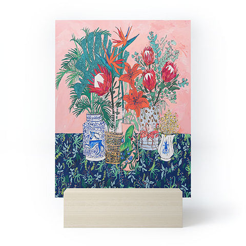 Lara Lee Meintjes The Domesticated Jungle Floral Still Life Art Mini Art Print