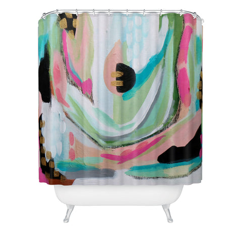 Laura Fedorowicz About a Girl Shower Curtain