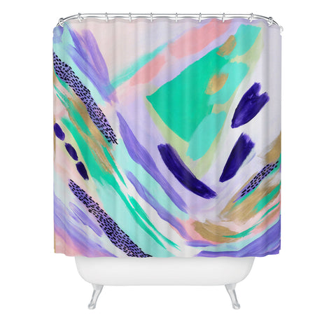 Laura Fedorowicz All the Pieces Shower Curtain