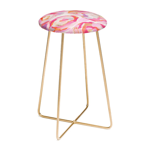 Laura Fedorowicz Apple Blossoms Counter Stool