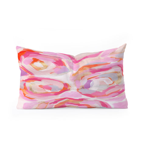 Laura Fedorowicz Apple Blossoms Oblong Throw Pillow