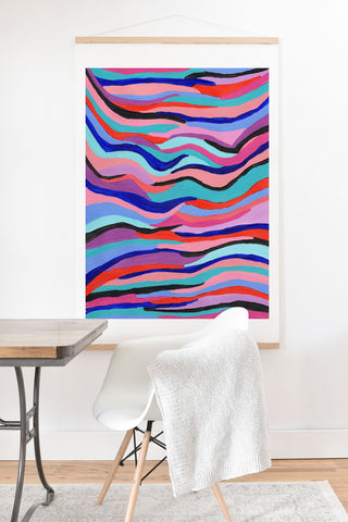 Laura Fedorowicz Azur Waves Art Print And Hanger