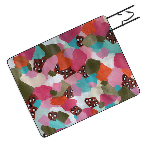 Laura Fedorowicz Be Bold Abstract Picnic Blanket