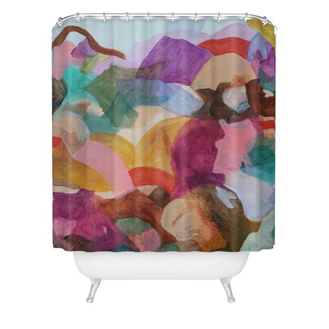 Laura Fedorowicz Beauty in the Connections Shower Curtain