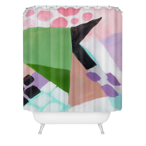 Laura Fedorowicz Because Lollipops Shower Curtain