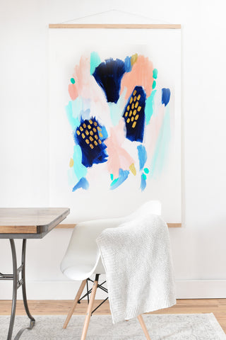 Laura Fedorowicz Blush Abstract Art Print And Hanger