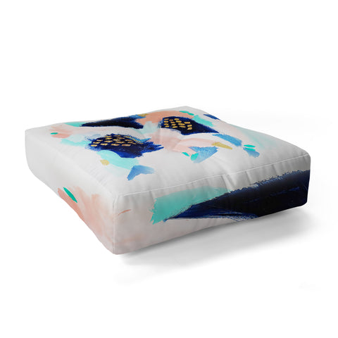 Laura Fedorowicz Blush Abstract Floor Pillow Square