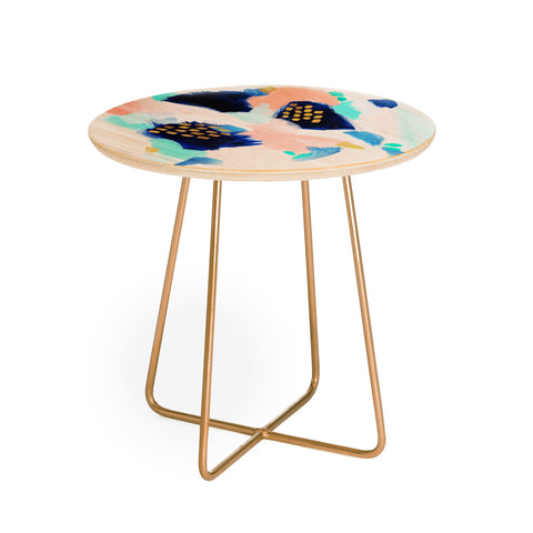 Laura Fedorowicz Blush Abstract Round Side Table