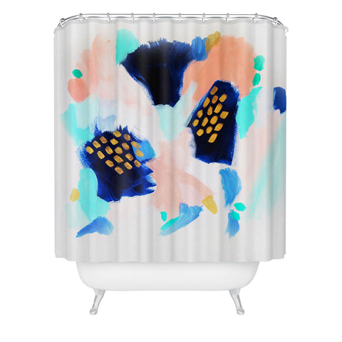 Laura Fedorowicz Blush Abstract Shower Curtain