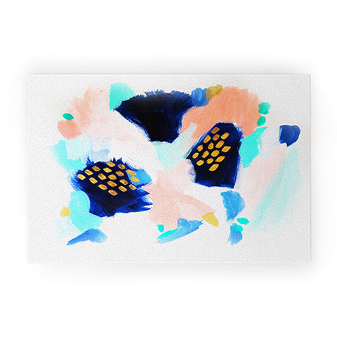 Laura Fedorowicz Blush Abstract Welcome Mat