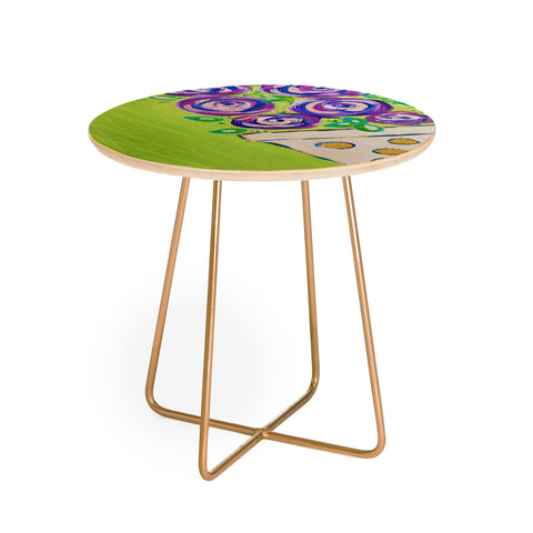 Laura Fedorowicz Bouquet for Two Round Side Table