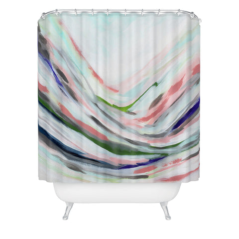 Laura Fedorowicz Dainty Abstract Shower Curtain