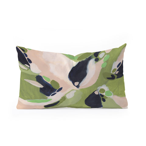 Laura Fedorowicz Dressed in Olive Oblong Throw Pillow