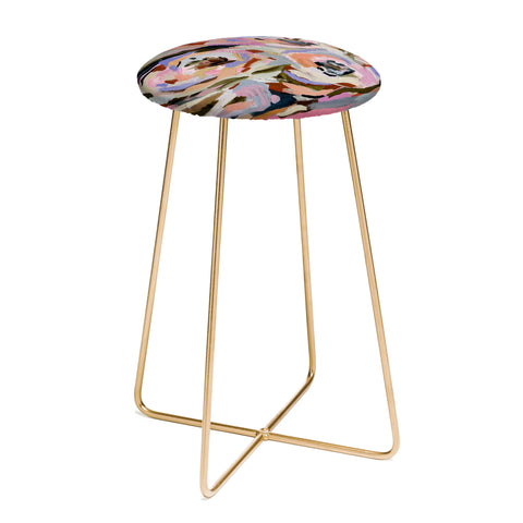 Laura Fedorowicz Expressive Floral Counter Stool