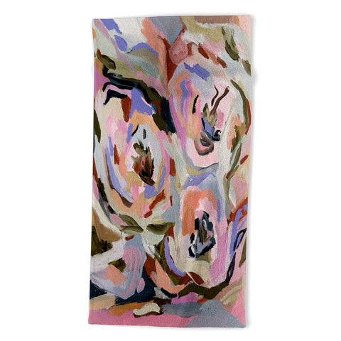 Laura Fedorowicz Expressive Floral Beach Towel