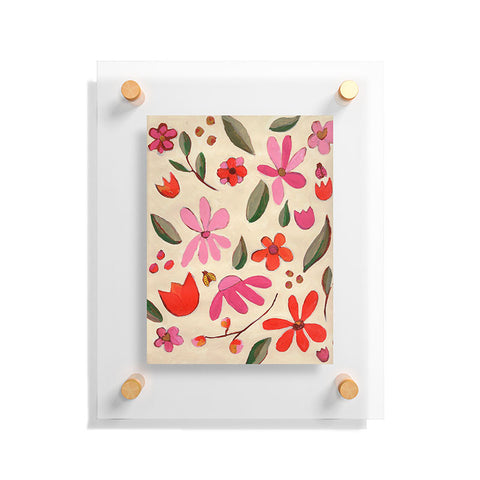 Laura Fedorowicz Fall Floral Painted Floating Acrylic Print