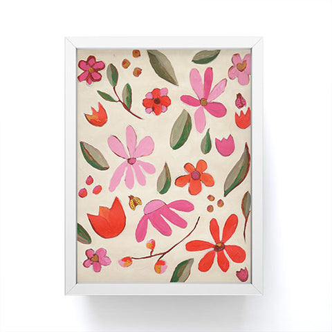 Laura Fedorowicz Fall Floral Painted Framed Mini Art Print