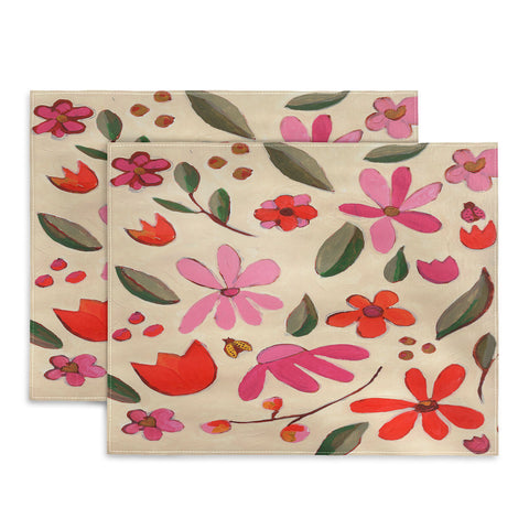 Laura Fedorowicz Fall Floral Painted Placemat