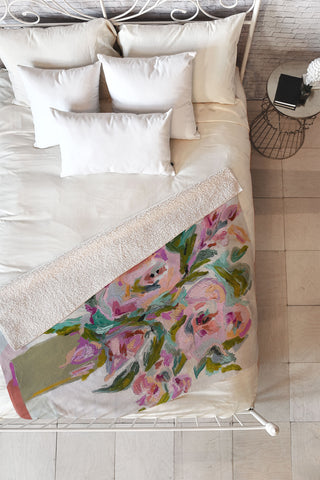 Laura Fedorowicz Floral Study Fleece Throw Blanket