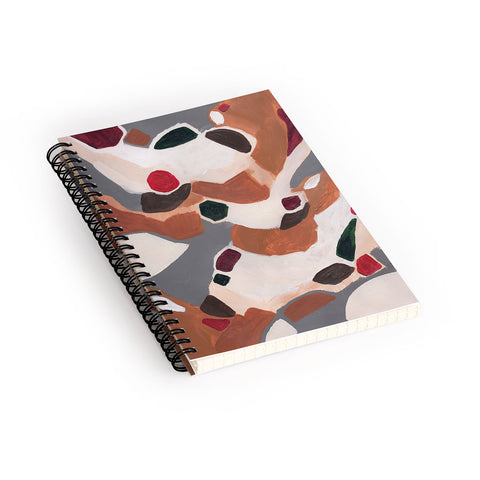 Laura Fedorowicz Gingerbread Geometric Spiral Notebook