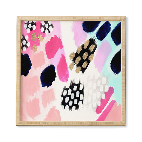 Laura Fedorowicz Hot Pink Abstract Framed Wall Art