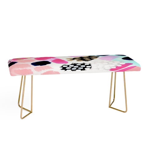 Laura Fedorowicz Hot Pink Abstract Bench