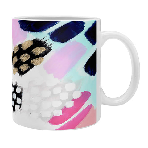 Laura Fedorowicz Hot Pink Abstract Coffee Mug