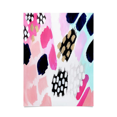 Laura Fedorowicz Hot Pink Abstract Poster