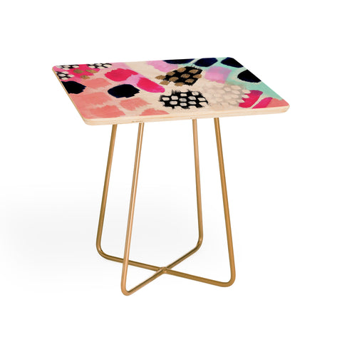 Laura Fedorowicz Hot Pink Abstract Side Table