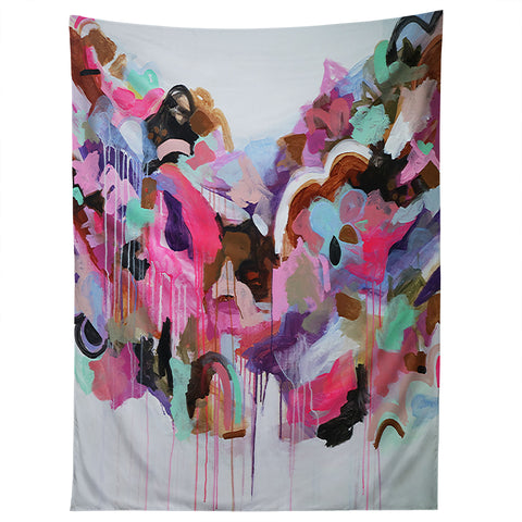 Laura Fedorowicz I Love the Flamingos Tapestry
